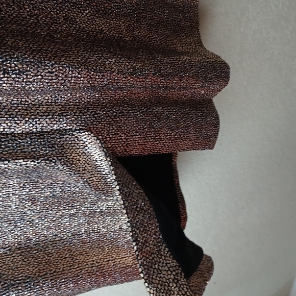 Tahari Bronze Metallic Dress - Picture 7 of 11